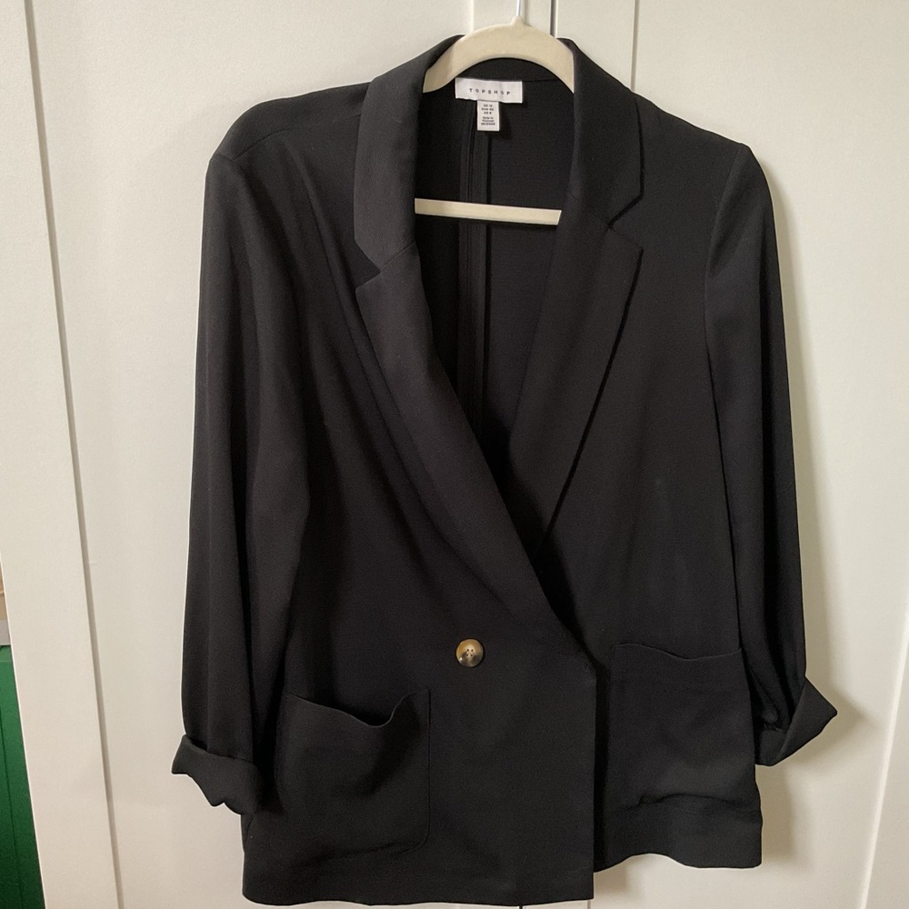Topshop Double Breasted Blazer